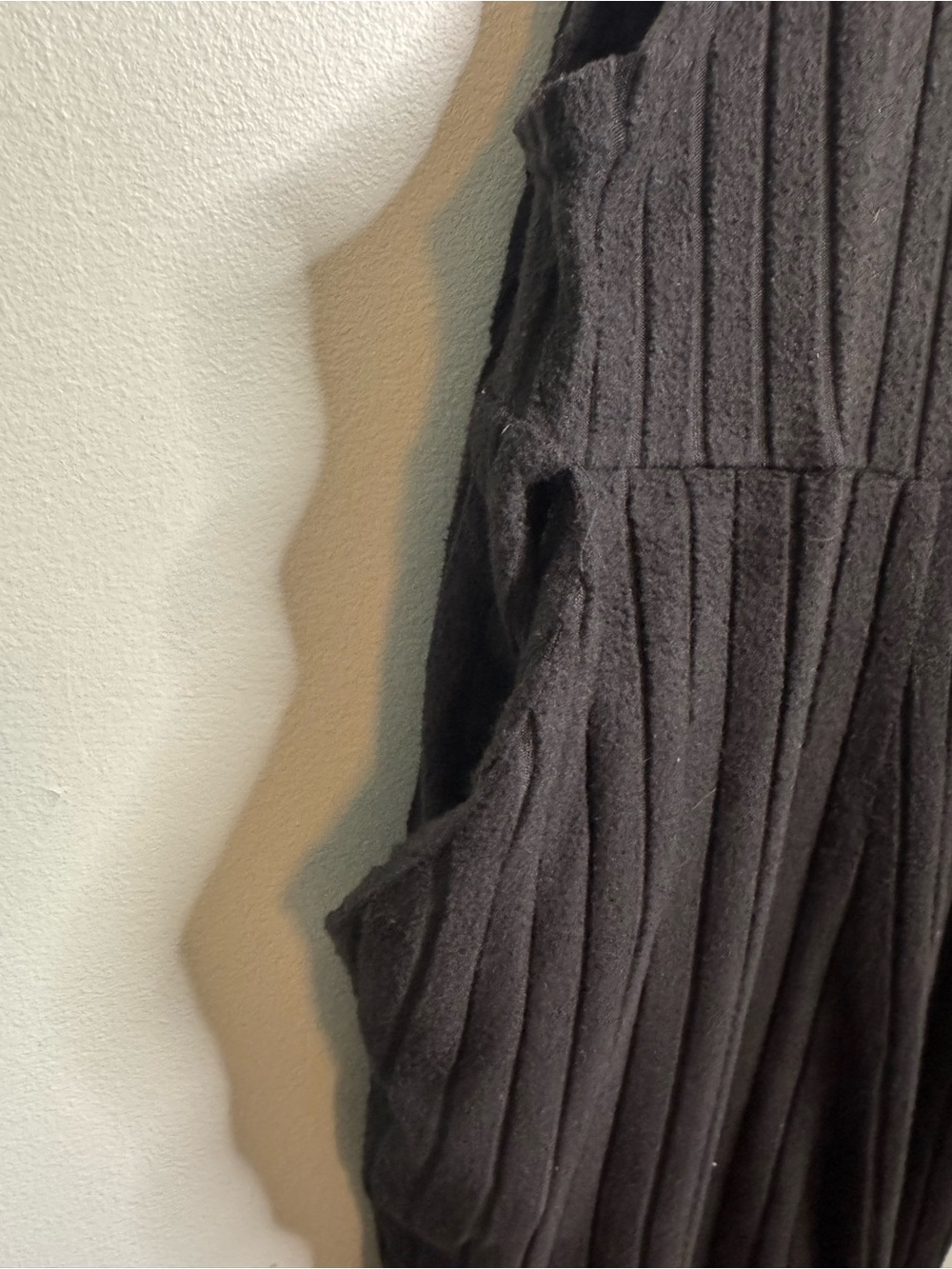 Black Ribbed Overalls Jumper (1XL) - Picture 3 of 6